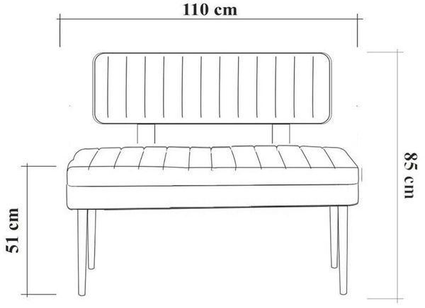 Dmora Bank Barthelemy, Mehrzweckbank, Gastplatz, Balkonbank mit mehreren Positionen, 110x46 h85 cm, Eiche und Zement Bild 3