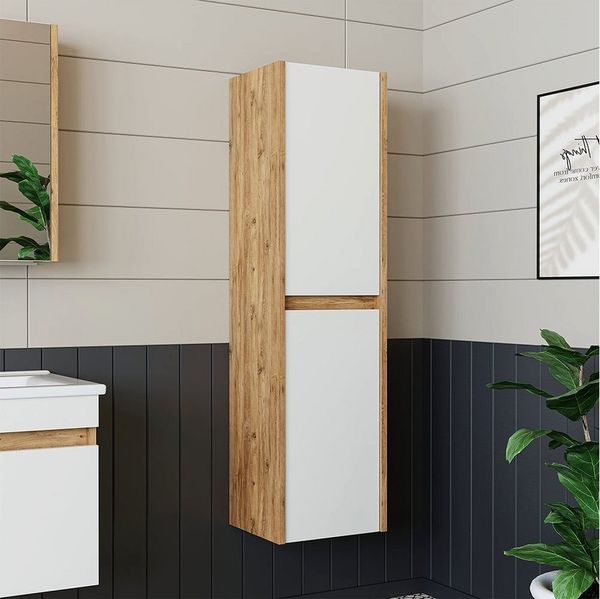 Roomart, Badezimmermöbel, Hochschrank, 35 cm breit, Badregal