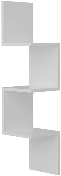 Dmora Regal Ṛgveda, Gestell, Wandregal, Mehrzweckregale, 25x25 h105 cm, Weiß