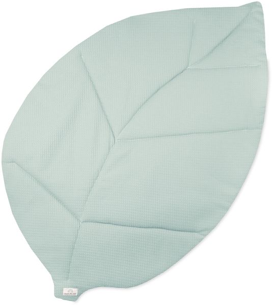 Julius Zöllner Krabbeldecke Blatt Waffelpiqué Lagoon 170/110