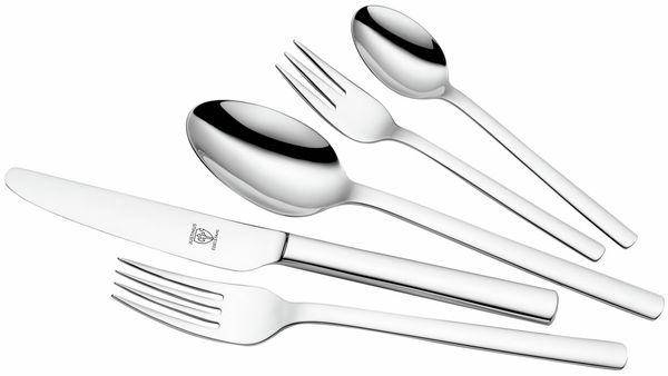 Brenger Besteck 30-teilig ALPHA - Esszimmer Besteck in Silber