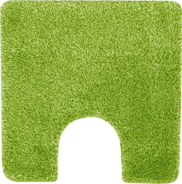 spirella Badematte BRIZZOLO, quadratisch mit Toiletten-Ausschnitt, Höhe: 30 mm, Badteppich Hochflor, Velours meliert, 100% Acryl, Anti-Rutsch Beschichtung, für Fußbodenheizung geeignet, mit Toiletten-Ausschnitt, waschbar 40°, schnelltrocknend, 55 x 55 ...