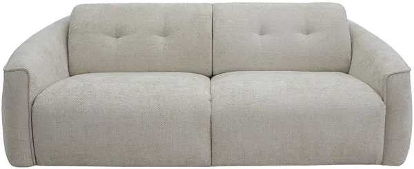 Vente-unique - ASUFA Sofa Stoff Beige - B 100 cm x H 80 cm x L 228 cm