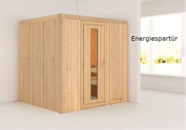 Karibu Sauna Sodin ohne Ofen Energiespartür