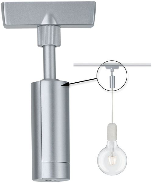 Paulmann 95551 URail Pendeladapter Universal 23mm 230V Chrom