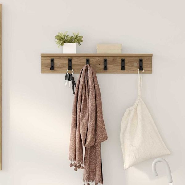 vidaXL Wandmontierter nachttisch Artisan-Eiche 60 x 10.5 x 10.5 cm 874362