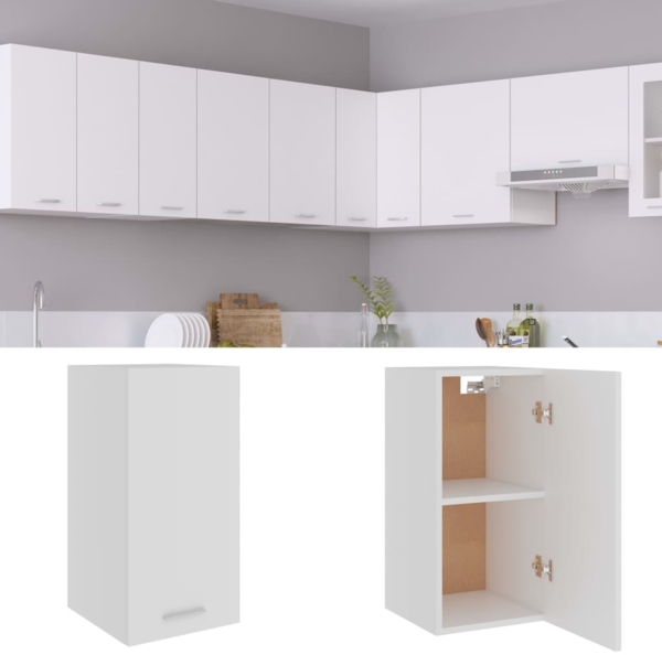 vidaXL Hängeschrank Lyon Weiß 29,5x31x60 cm Holzwerkstoff 801244