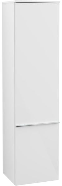 VILLEROY & BOCH VENTICELLO Hochschrank 40 cm, Weiß, Griff Chrom, Türanschlag links