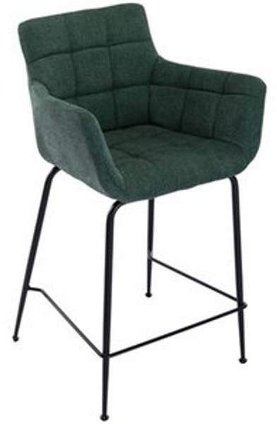 WAHSON OFFICE CHAIRS Barhocker 2 St Barstuhl aus Handtuchstoff, Tresenhocker mit Metallbeinen Bild 6