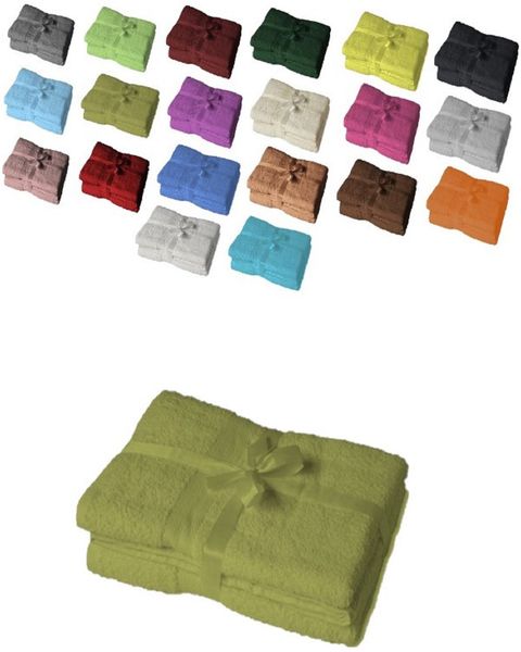 Badetuch 2er Set 100 x 150 cm Kiwi