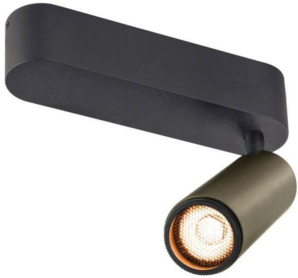 SLV GRIP! M, Deckenaufbauleuchte, single, PHASE, 2700 K, 14 W, 42°, bronze / schwarz - Wand- und Deckenleuchten