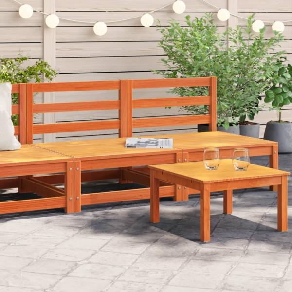 vidaXL Gartensofas ohne Armlehnen 2 Stk. Wachsbraun Massivholz Kiefer 837925