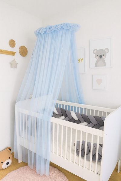 Baby Fancyroom Betthimmel Baby Fancyroom Betthimmel für Babybett Gitterbett 300x180cm Tüll, Handgefertigt, aus feinem Premium Tüll