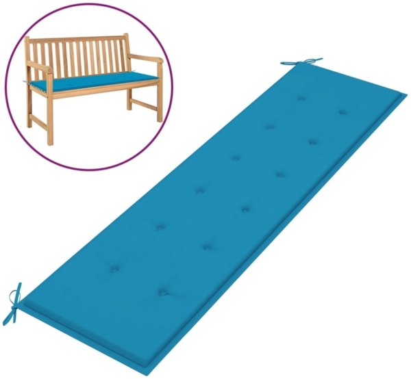 vidaXL Gartenbank-Auflage Blau 180x50x3 cm Oxford-Gewebe 43204