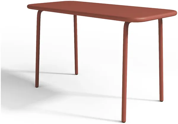 Vente-unique - POPAYAN Garden dining set Metall Rot - B 37 cm x H 49 cm x L 80 cm