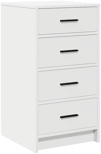 Sideboard, Kommode mit Schubladen Weiß 40 x 41 x 75 cm Holzwerkstoff j2213p