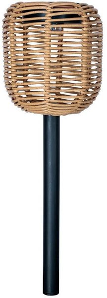 Luxform Gartenleuchte Luxform Stake Light Rattan, LED fest integriert, Warmweiß, LED-Gartenleuchte, inkl. Fernbedienung, Timerfunktion, aus Kunststoff