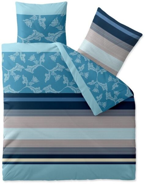 aqua-textil Bettwäsche Trend Bettgarnitur Renforcé Reißverschluss 200x220cm Isabis, Baumwolle, 3 teilig