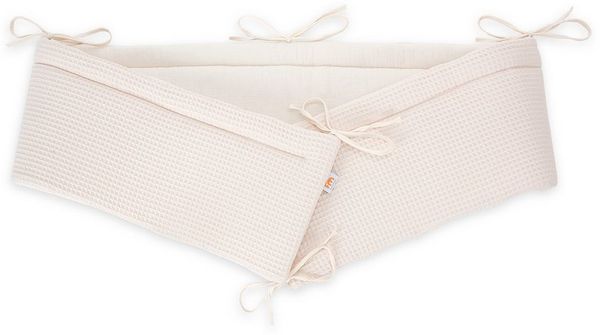FabiMax Bettnestchen Musselin + Waffel-Piqué 2 in 1 Nestchen für Beistellbett Boxspring, 2in1 Wendedesign, 100% Baumwolle, Made in EU