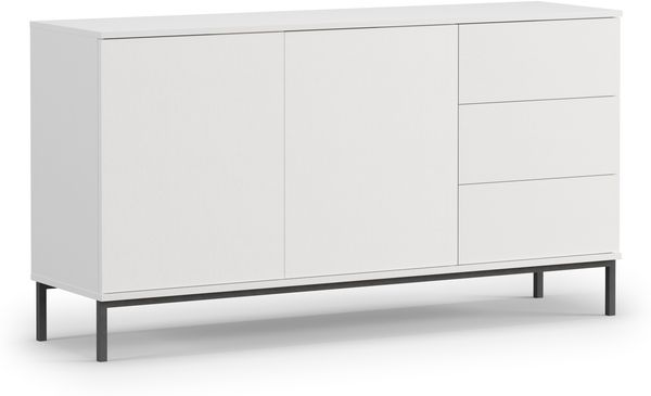 AX LIVING Kommode Schubladen Queba QT01 – 150 cm Breite, Modern Weiß