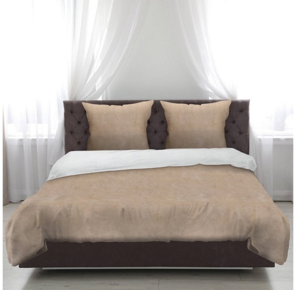 Bestlivings Wendebettwäsche Bettgarnitur 05322, Mikrofaser, 2 teilig, Cashmere Touch - Bettwäsche 2-tlg - 135x200 + 80x80 - kuschelig weich