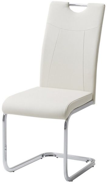 HTI-Living Esszimmerstuhl Esszimmerstuhl Beige Kunstleder Kelly C (Set), Freischwinger Schwingstuhl