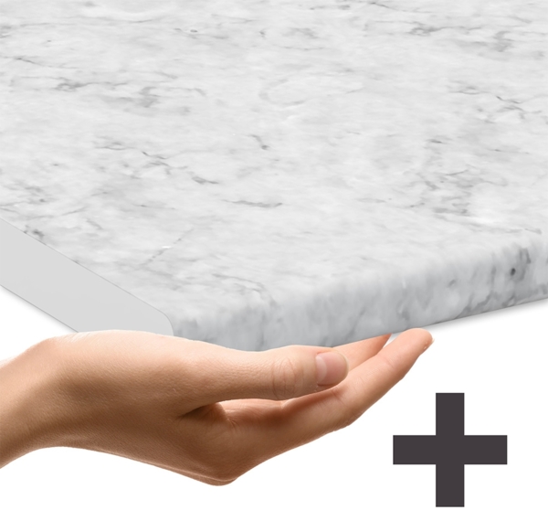 Küchenunterschrank R-Line Rot 60 cm J-ShapeAP Marmor Vicco Bild 6