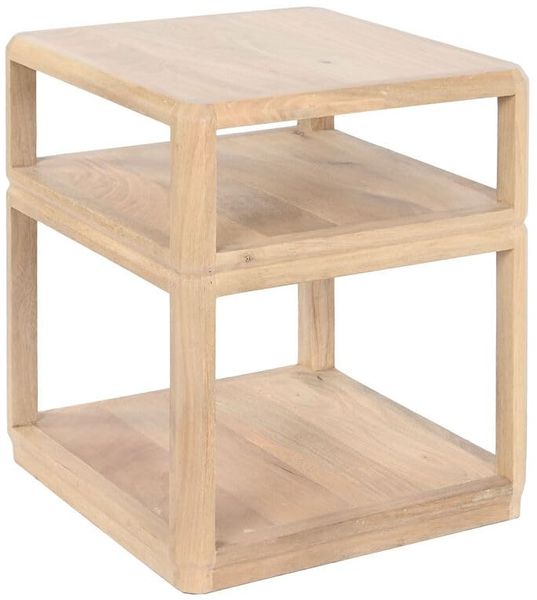 Home ESPRIT Beistelltisch aus natürlichem Mangoholz, 51 x 51 x 61 cm
