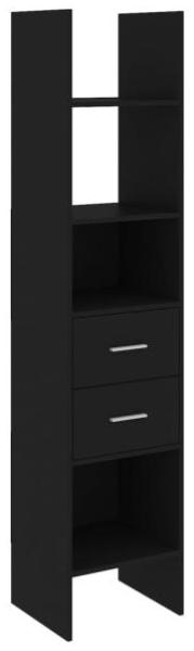 vidaXL Bücherregal Schwarz 40x35x180 cm Holzwerkstoff 803417