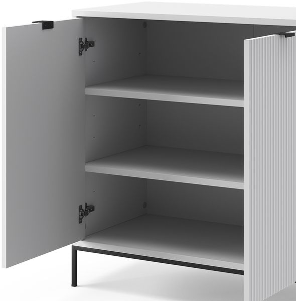Kommode Eliza Weiß 42 x 81.2 cm mit 2 Türen Vicco Bild 6