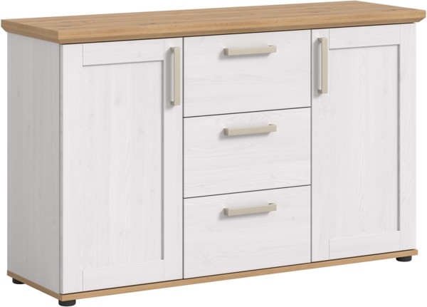 Sideboard (B/H/T: 129x80x40 cm) in Sibiu Lärche Nachbildung