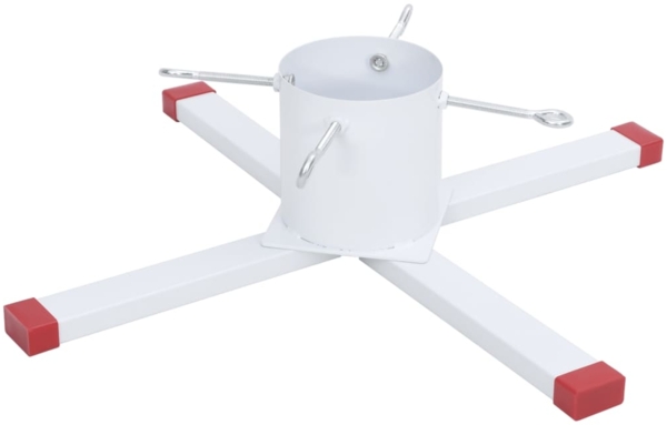 vidaXL Christbaumständer Weiß 61x61x15,5 cm 4018978