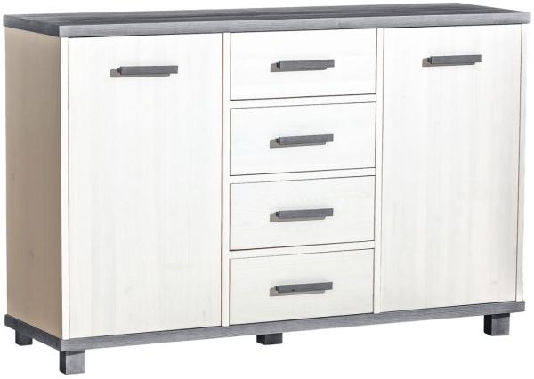 XL Küchenhängeschrank Kvantum 60x32,5x96cm 2-türig Farbe: mint matt / grau (Q-W4/60)