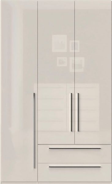 OTTO home Kleiderschrank Piano, UV lackiert, hochglänzend in beige oder weiß, FSC-zertifiziert (Made in Europe) in vielen Breiten, Höhe 224cm, mit Soft-Close Funktion, 2 Schubladen