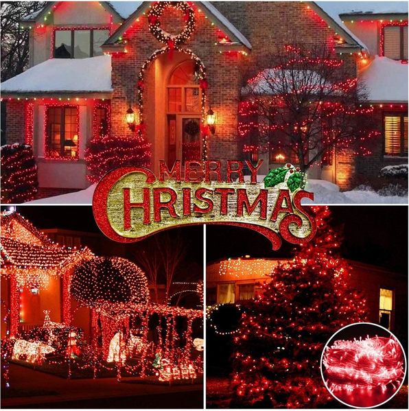 Sunicol Lichterkette 10-100M 8 Modi Lichterkette mit Stecker, für DIY Schlafzimmer Party Garten Hochzeit Deko
