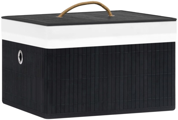 vidaXL Bambus Aufbewahrungsboxen 4 Stk. Schwarz 320769