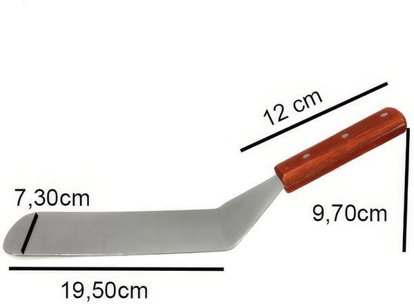 Yudu Pfannenwender 2 stück Pfannenwender Bratenwender Küchenspachtel Heber mit Holzgriff