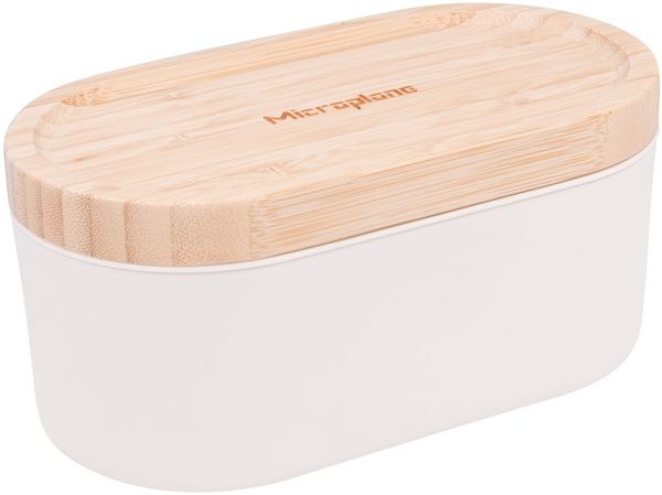 Microplane Handreibe mit Auffangbehälter Cashmere weiß 34300