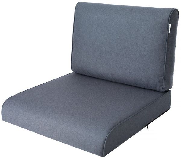 Hobbygarden Sitzkissen und Rückenlehne für Rattanmöbel – 2-teilig (Sitz + Rückenlehne), 50x50, 60x60, 70x70 cm – wasserabweisend, Anti-Rutsch, Indoor & Outdoor