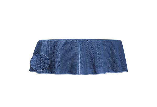 Haus und Deko Tischdecke PVC Garten Tischdecke 140 cm rund wetterbeständig Gartentischdecke (1-tlg)