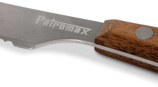 Petromax Camping Besteck 5-teiliges Besteck-Set aus Edelstahl und Walnussholz Bild 3