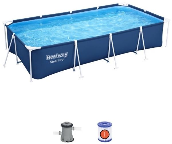 Family Steel Pro Frame Pool 400X211X81 Bestway 3In1 + Pumpe + Filter Bild 10