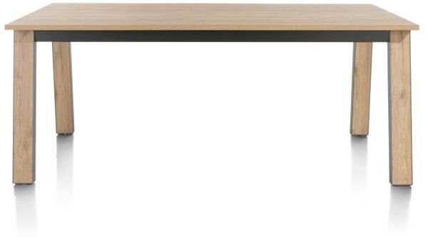 DELMONTE Esstisch braun Eiche Furnier 170cm x 100cm x 77cm