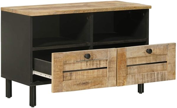 vidaXL Stauraumschränke Natur 70 x 33 x 46 cm Massivholz Mango 4018845 Bild 3