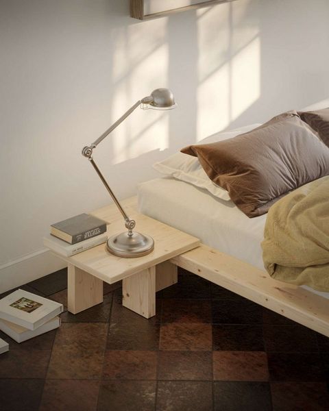 Karup Design Nachttisch Japan Bett-Tisch, FSC®-zertifiziertes Massivholz,made in Europe, Speziell für das Japan-Bett entworfen – perfekt integriert & passend