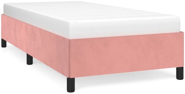 vidaXL Bettgestell Rosa 100x200 cm Samt 347311 Bild 2