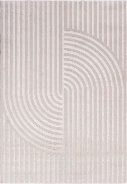 Mazovia Designteppich Modern Geometrisch Teppich Minimalistisch Weich Teppich für Wohnzimmer, 80 x 150 cm, Fußbodenheizung