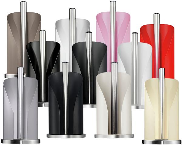 WESCO 322104-74 Papierrollenhalter in WEISS MATT Retro Design / Rollenständer / Küchenrollenhalter