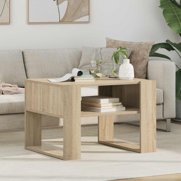 vidaXL Couchtisch, Holzwerkstoff Sonoma-Eiche, 66 x 53 x 45 cm
