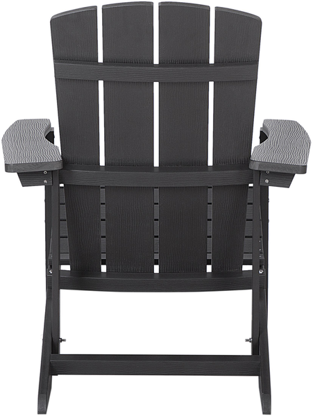 Gartenstuhl ADIRONDACK mit Fußstütze Dunkelgrau Bild 7